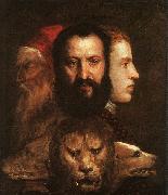  Titian Allegory of Time Governed by Prudence oil painting on canvas